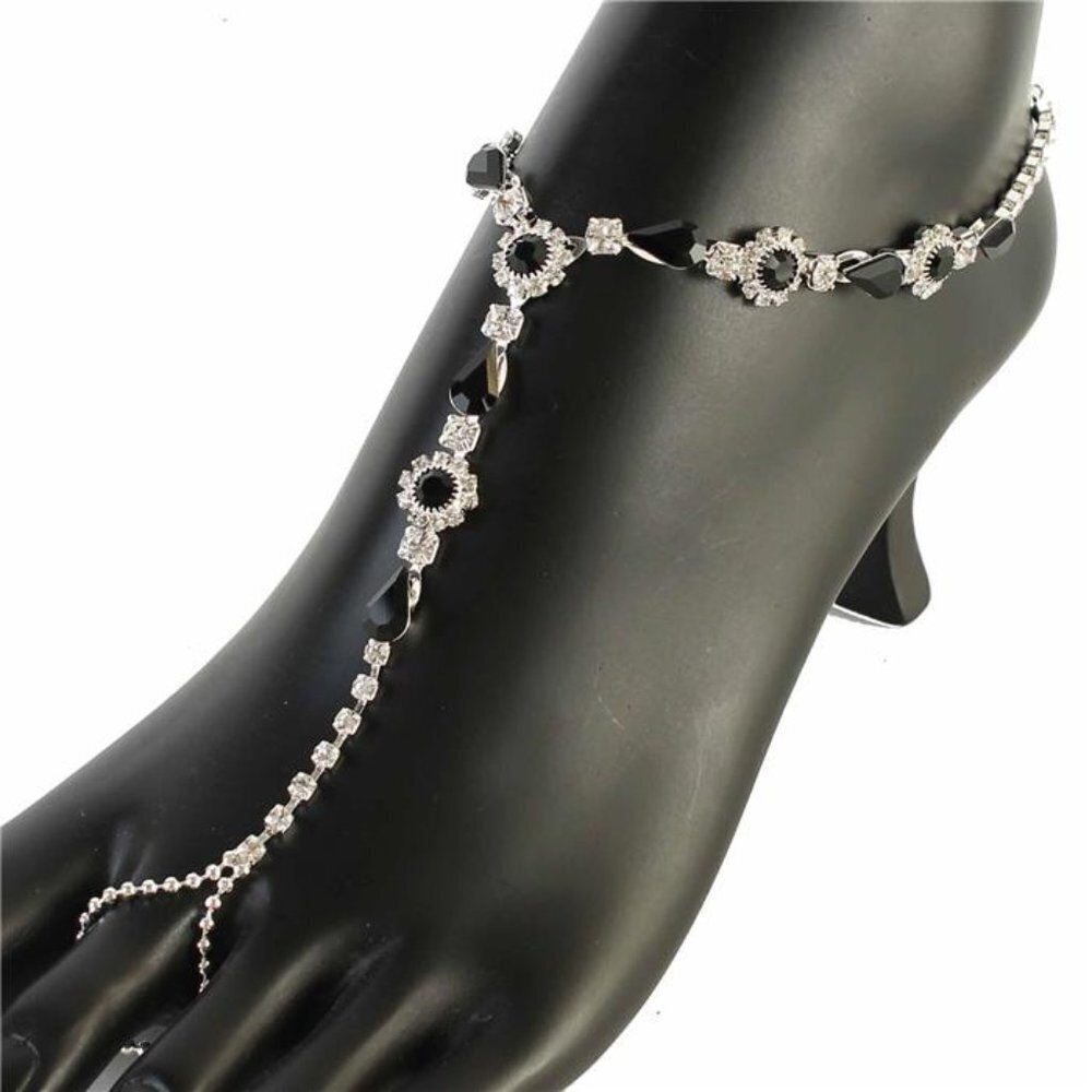 RHINESTONES TEAR-ROUND ANKLET